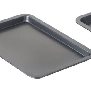 Nifty Cookie & Baking Sheets (Set of 3) – Non-Stick Coated Steel, Dishwasher Safe, Oven Safe up to 450 Degrees, includes Large/Med/Small Pans